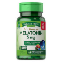 Nature's Truth Melatonin, 5 mg, Fast Dissolve Tablets, 90 Each