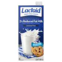 Lactaid Milk, 2% Reduced Fat, Lactose Free, 1 Quart
