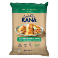 Rana Pasta + Sauce Pairing, Spinach & Cheese Ravioli, 19 Ounce