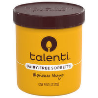 Talenti Sorbetto, Dairy-Free, Alphonso Mango, 1 Pint