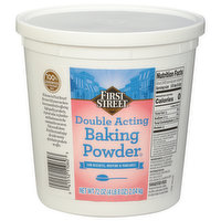 First Street Baking Soda, Double Acting, 72 Ounce