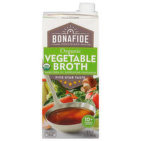 Bonafide Provisions Vegetable Broth, Organic, 32 Fluid ounce