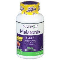 Natrol Melatonin, Maximum Strength, 10 mg, Sleep, Strawberry Flavor, Value Size, Tablets, 100 Each