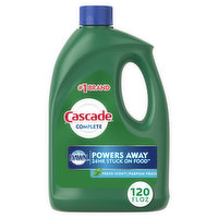 Cascade Complete Gel Dishwasher Detergent, Fresh Scent, 120 Ounce