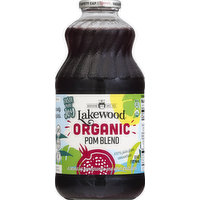 Lakewood 100% Juice, Organic, Pom Blend, 32 Ounce