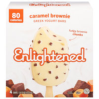 Enlightened Yogurt Bars, Caramel Brownie, Greek, 4 Each