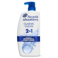 Head & Shoulders 2 in 1 Dandruff Shampoo and Conditioner, Classic Clean, 28 oz, 28.2 Ounce
