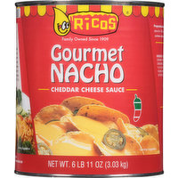 Ricos Cheese Sauce, Cheddar, Gourmet Nacho, 107 Ounce