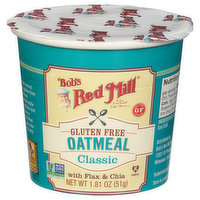 Bob's Red Mill Oatmeal, Gluten Free, Classic, 1.81 Ounce