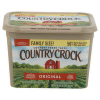 Country Crock Vegetable Oil Spread, 40%, Original, Family Size, 67.5 Ounce