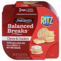 Sargento Cheese & Crackers, 3 Pack, 3 Each