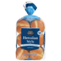 First Street Hamburger Buns, Sweet, Hawaiian Style, 31.5 Ounce