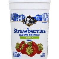 First Street Strawberries, Whole, 96 Ounce