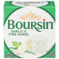 Boursin Spreadable Gourmet Cheese, Garlic & Fine Herbs, 5.3 Ounce