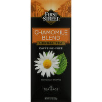 First Street Herbal Tea, Caffeine-Free, Chamomile Blend, Tea Bags, 25 Each