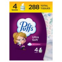 Puffs Facial Tissues, 4 Count, 288 Each