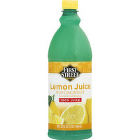 First Street Lemon Juice, 32 Ounce
