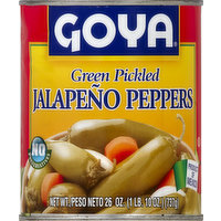 Goya Jalapeno Peppers, Green Pickled, 26 Ounce