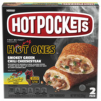 Hot Pockets Sandwich, Smokey Green Chili Cheesesteak, 2 Pack, 2 Each