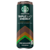Starbucks Coffee Beverage, Energy, Triple Blend, Bold Mocha, 11 Ounce