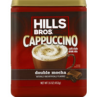 HILLS BROS Cappuccino Drink Mix, Double Mocha, Cafe Style, 16 Ounce