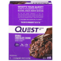 Quest Protein Bar, Double Chocolate Chunk, 12 Each