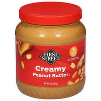 First Street Peanut Butter, Creamy, 64 Ounce