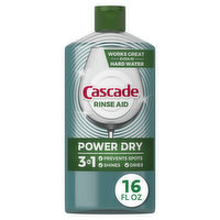 Cascade Power Dry Dishwasher Rinse Aid, 16 fl oz, 16 Ounce