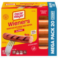 Oscar Mayer Wieners, Classic, Mega Pack, 20 Each