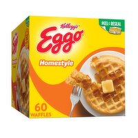 Eggo Frozen Waffles, Homestyle, Family Pack, 74.1 Ounce