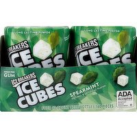 Ice Breakers Gum, Sugar Free, Spearmint, 4 Each