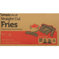 Simply Value Fries, Straight Cut, 6 Each