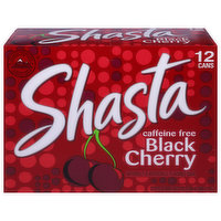 Shasta Cola, Caffeine Free, Black Cherry, 12 Each