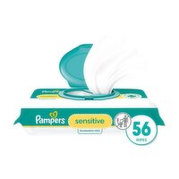 Pampers Baby Wipes Perfume Free 1X Pop-Top 56 Count, 56 Each