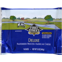 First Street Cheese, Deluxe, American, 16 Each