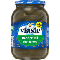 Vlasic Pickles, Kosher Dill, Baby Wholes, 46 Ounce