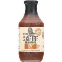 G Hughes BBQ Sauce, Sugar Free, Honey Flavored, Smokehouse, 18 Ounce