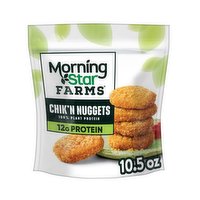 MorningStar Farms Meatless Chicken Nuggets, Original, 10.5 Ounce