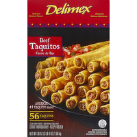 Delimex Taquitos, Beef, 56 Each