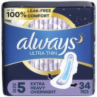 Always Pads with Flexi-Wings, Size 5, 34 CT, 34 Each