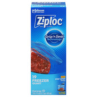 Ziploc Seal Top Bags, Freezer, Quart, 19 Each