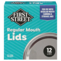 First Street Lids, Regular Mouth, 12 Each