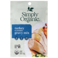 Simply Organic Gravy Mix, Turkey Flavored, 0.85 Ounce