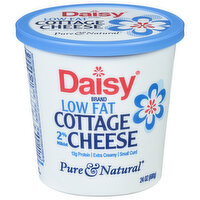 Daisy Cottage Cheese, Low Fat, Small Curd, 2% Milkfat, 24 Ounce