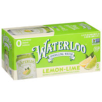 Waterloo Sparkling Water, Lemon-Lime, 8 Each