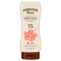 Hawaiian Tropic Sunscreen Lotion, Sheer Touch, Broad Spectrum SPF15, 8 Ounce