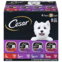 Cesar Canine Cuisine, 4 Flavors, Classic Loaf in Sauce, 24 Each