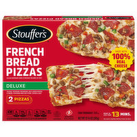 Stouffer's French Bread Pizzas, Deluxe, 12.375 Ounce