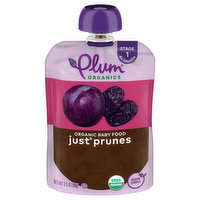 Plum Organics Just® Prunes Stage 1 Organic Baby Food 3.5oz Pouch, 3.5 Ounce