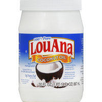 LouAna Coconut Oil, 100% Pure, 30 Ounce